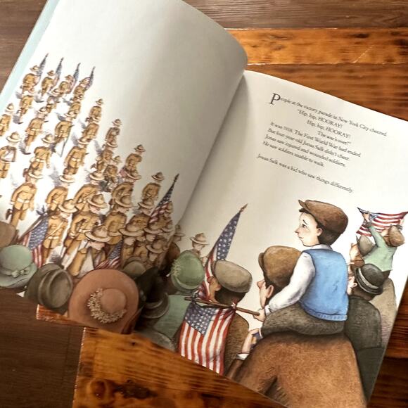 PJ Library The Polio Pioneer Dr. Jonas Salk & The Polio Vaccine Paperback Book - Picture 4 of 10